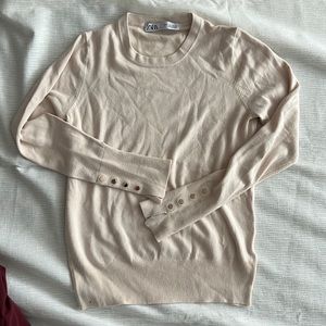 Zara Knit Cream Sweater